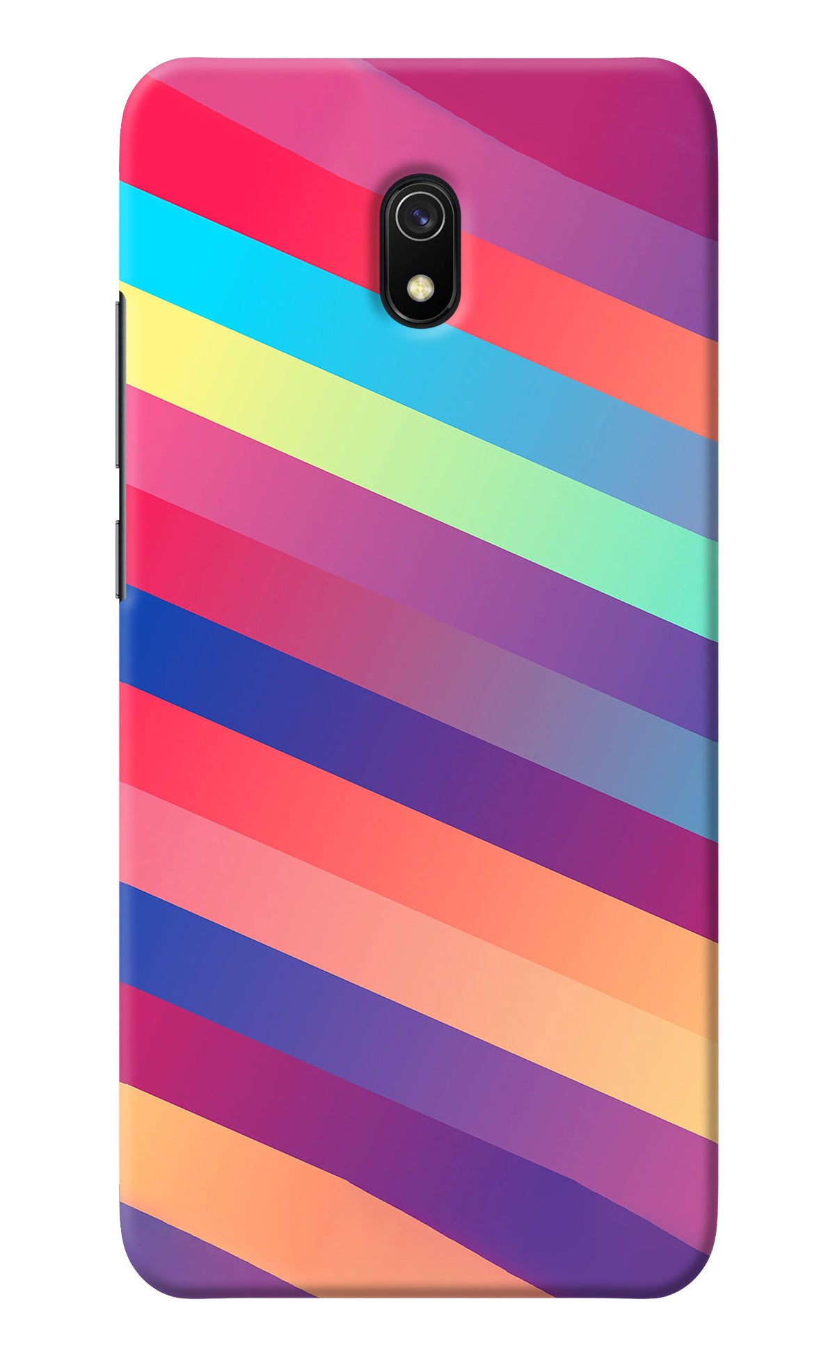 Stripes color Redmi 8A Back Cover