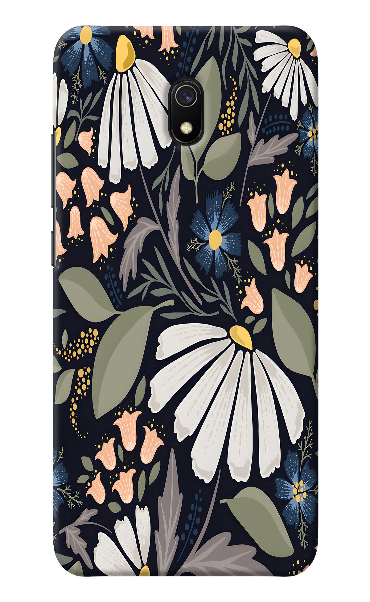 Flowers Art Redmi 8A Back Cover