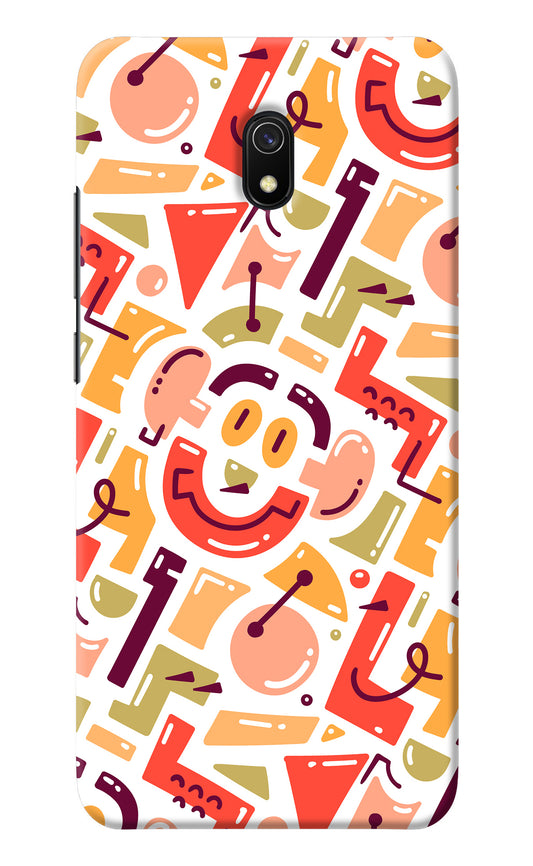 Doodle Pattern Redmi 8A Back Cover