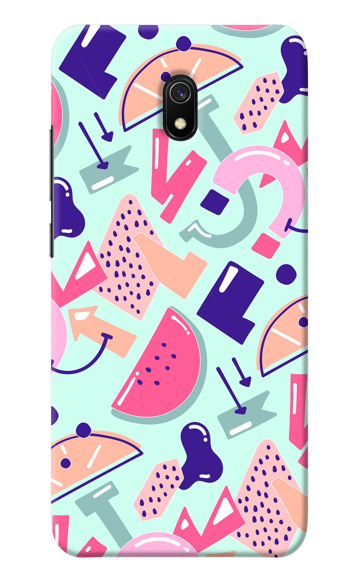 Doodle Pattern Redmi 8A Back Cover