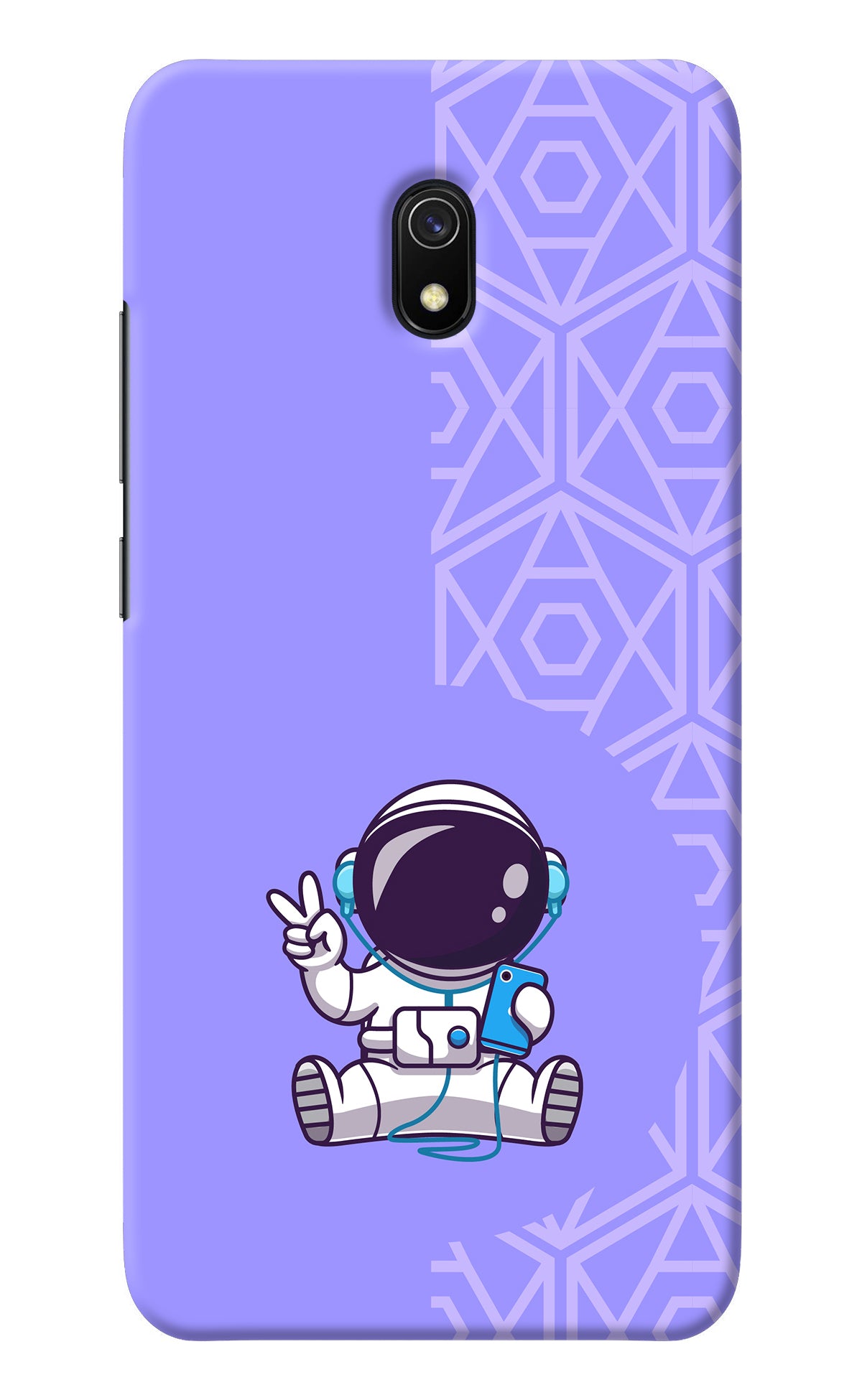 Cute Astronaut Chilling Redmi 8A Back Cover