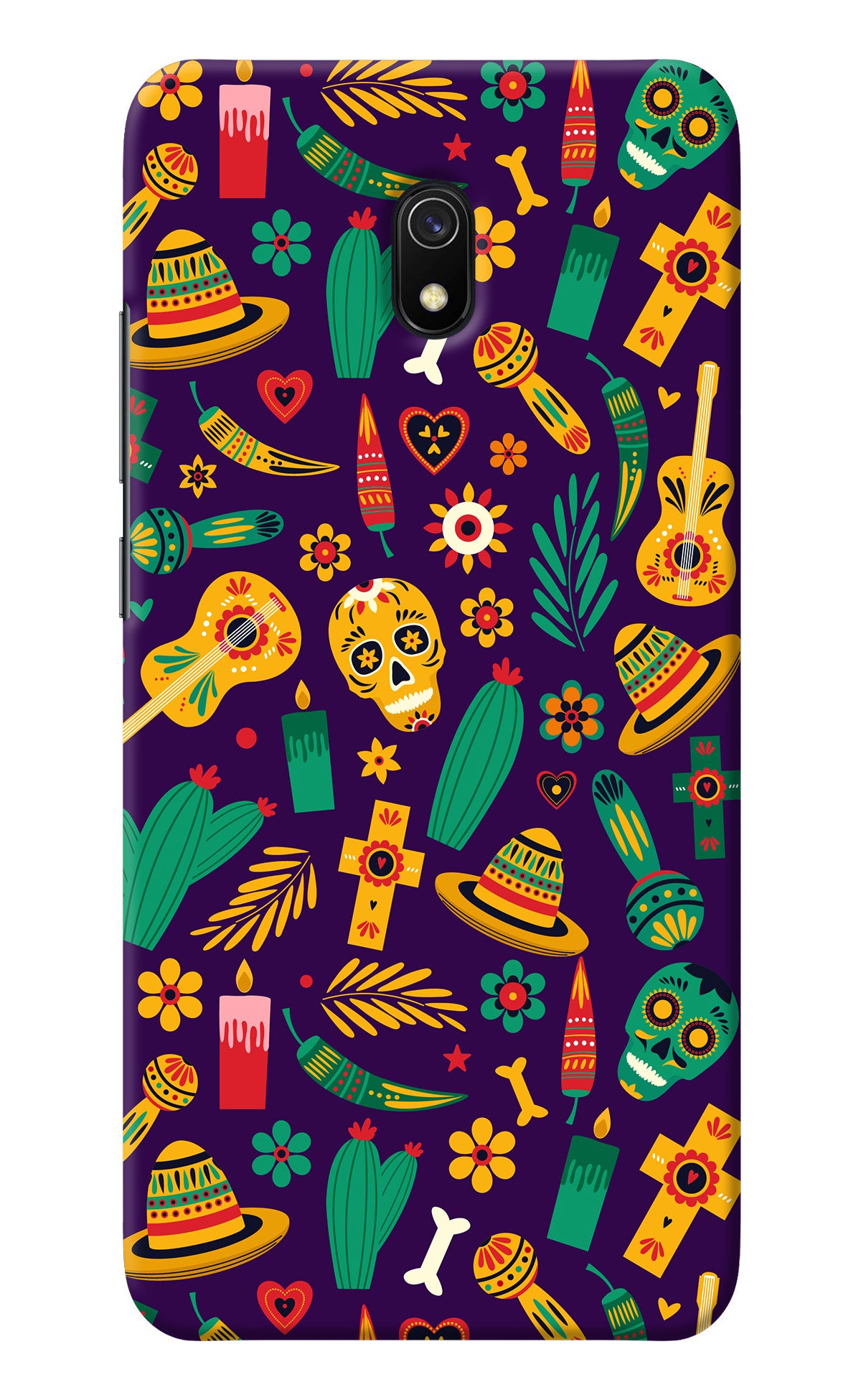 Mexican Artwork Redmi 8A Back Cover