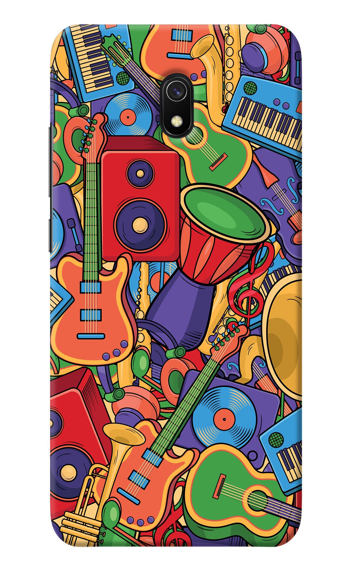 Music Instrument Doodle Redmi 8A Back Cover