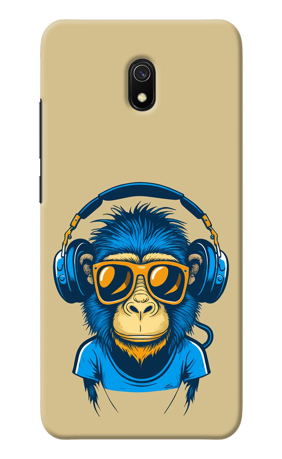 Monkey Headphone Redmi 8A Back Cover