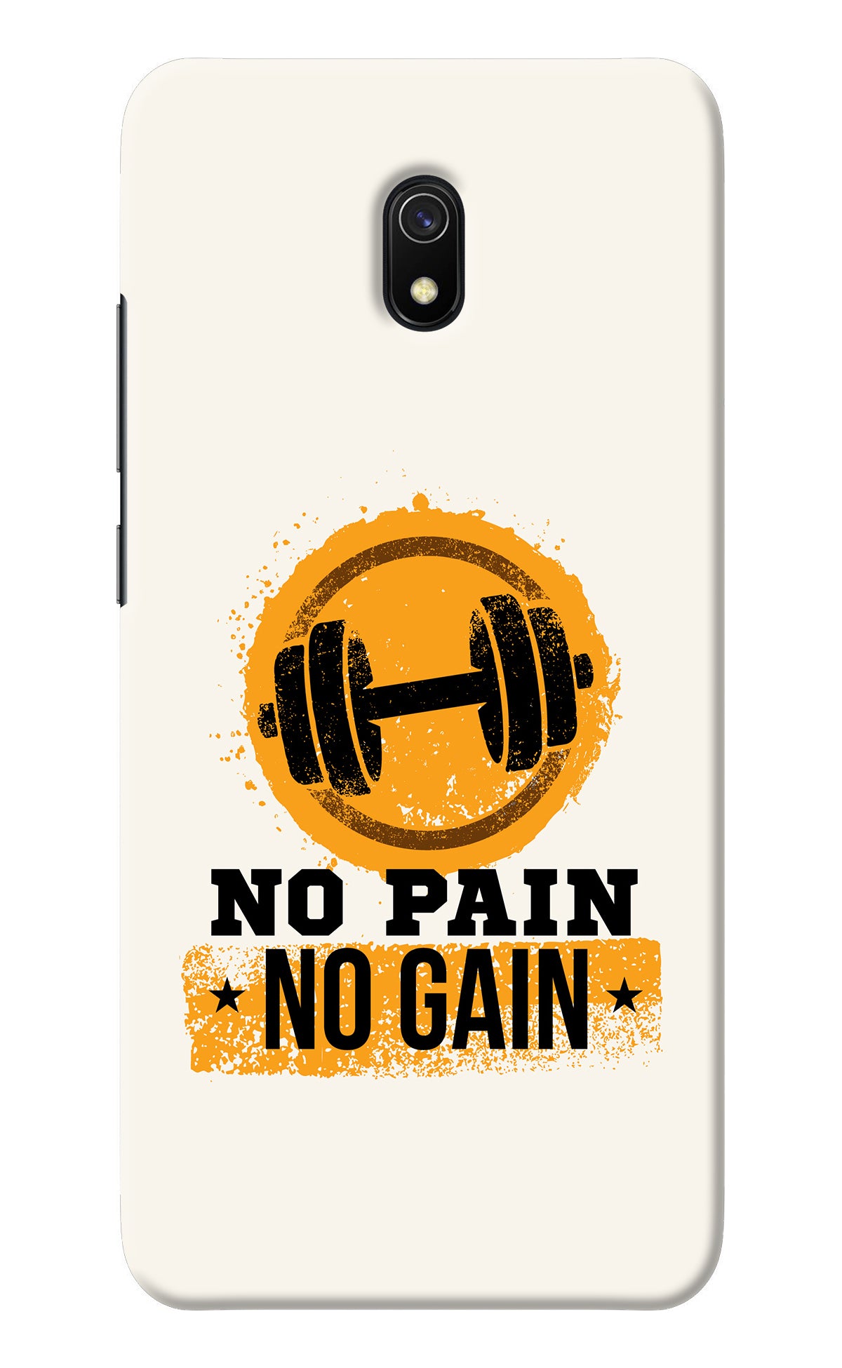 No Pain No Gain Redmi 8A Back Cover