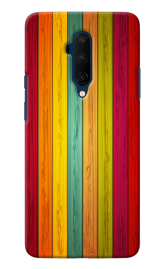 Multicolor Wooden Oneplus 7T Pro Back Cover