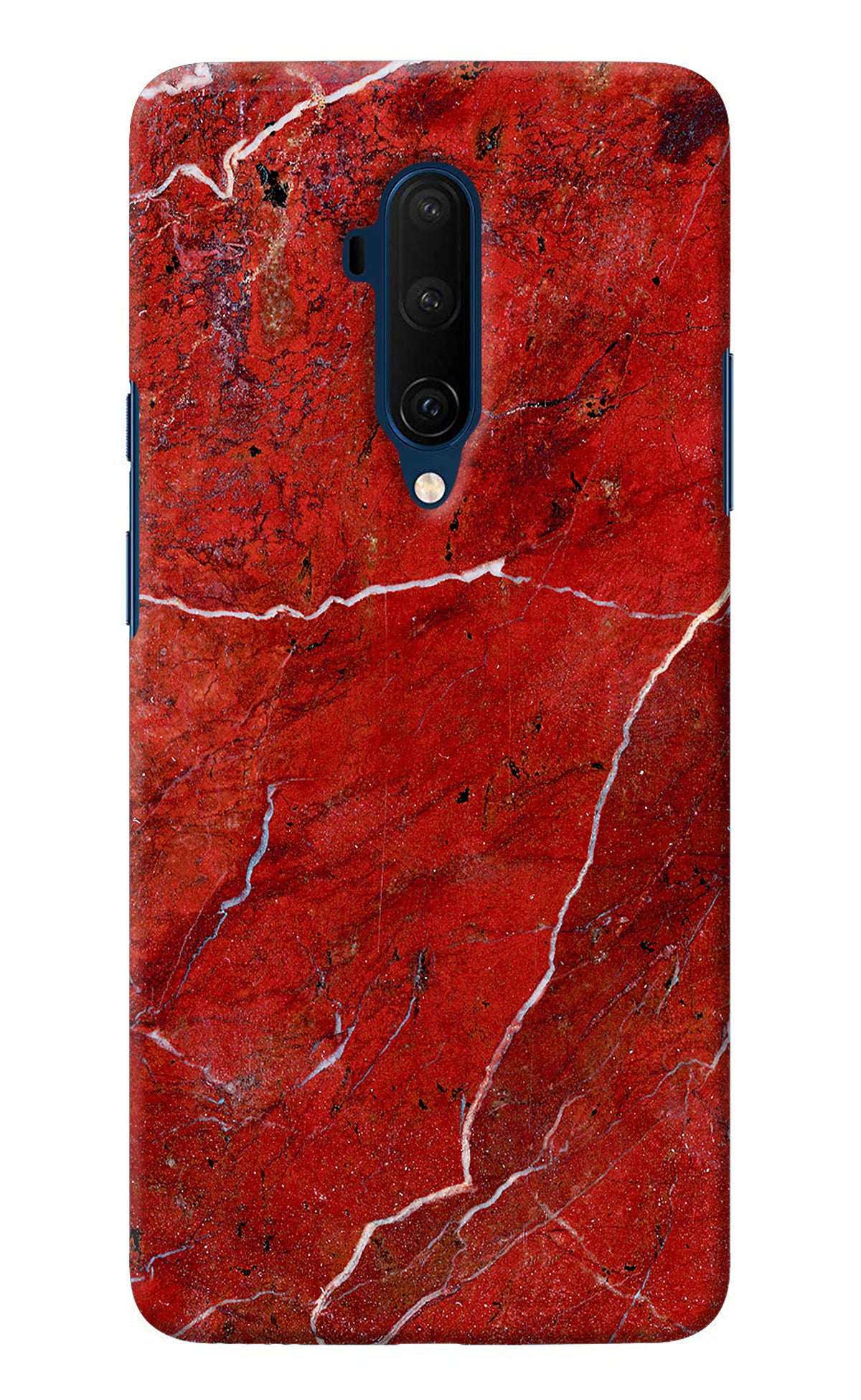 Red Marble Design Oneplus 7T Pro Back Cover