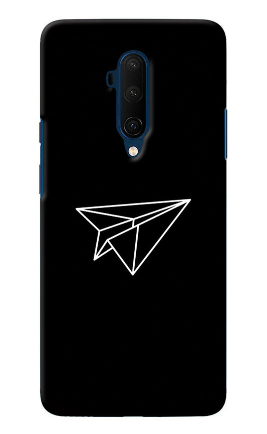 Paper Plane White Oneplus 7T Pro Back Cover