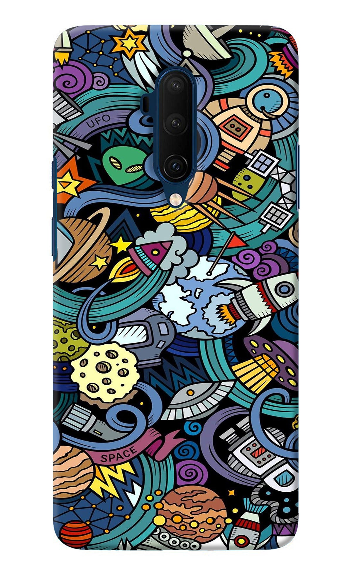 Space Abstract Oneplus 7T Pro Back Cover