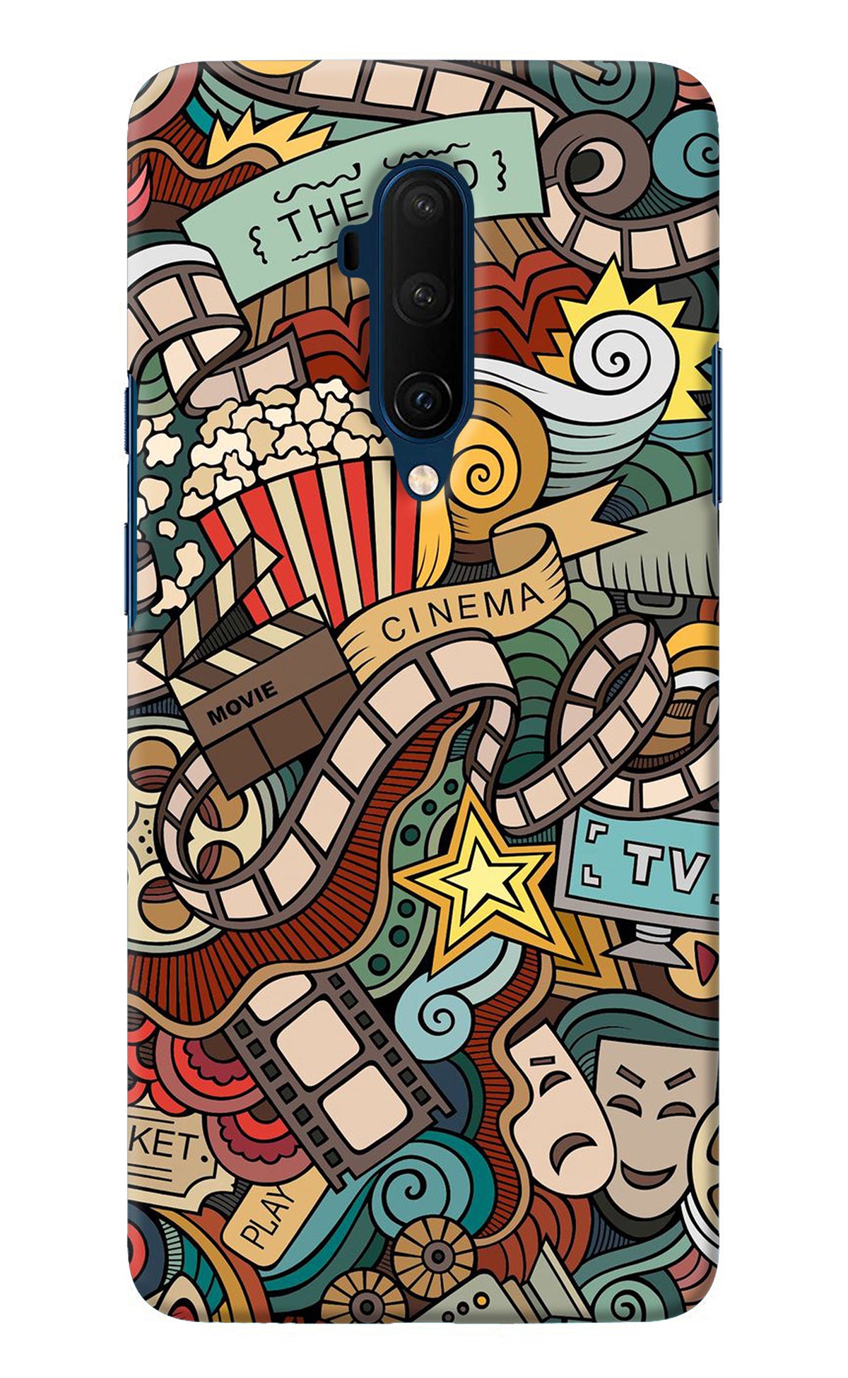 Cinema Abstract Oneplus 7T Pro Back Cover
