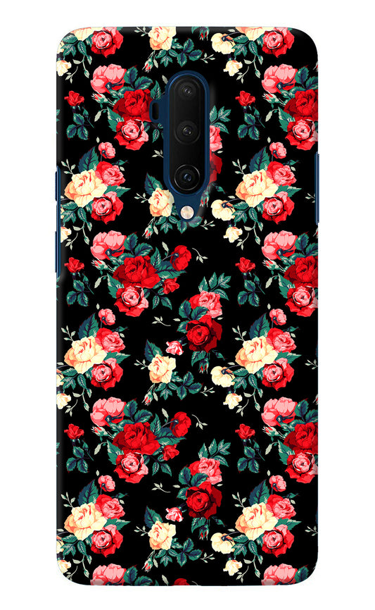 Rose Pattern Oneplus 7T Pro Back Cover