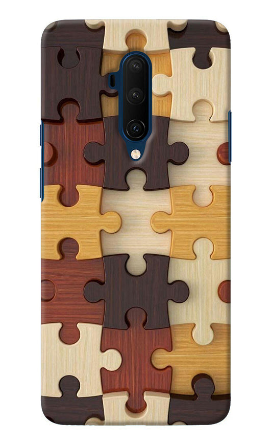 Wooden Puzzle Oneplus 7T Pro Back Cover