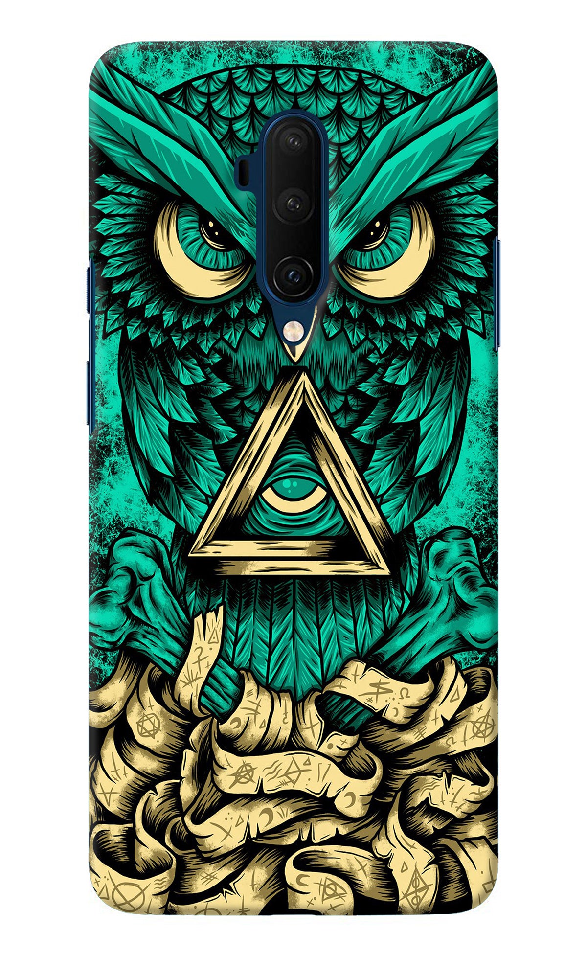 Green Owl Oneplus 7T Pro Back Cover