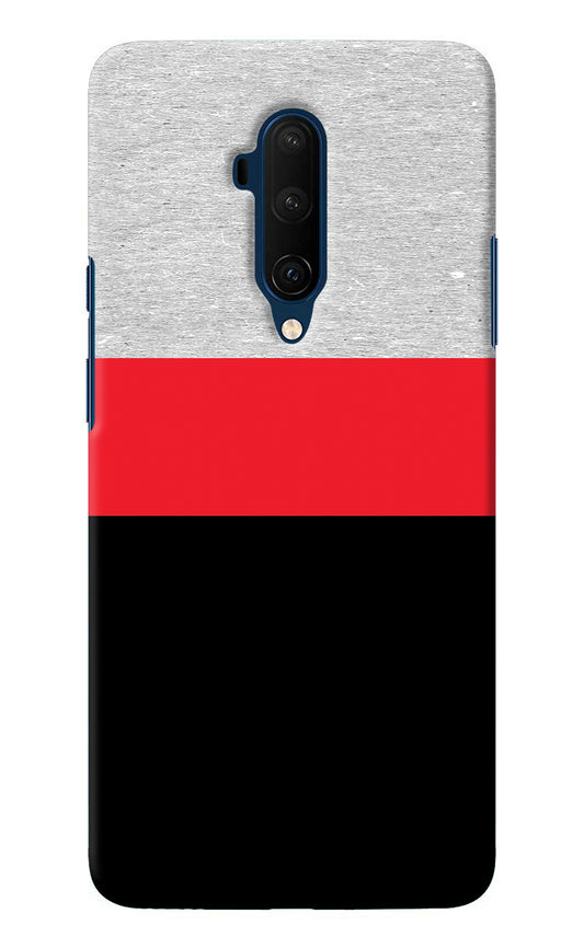 Tri Color Pattern Oneplus 7T Pro Back Cover