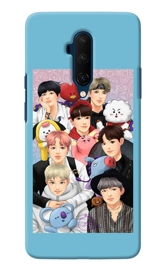 BTS with animals Oneplus 7T Pro Back Cover