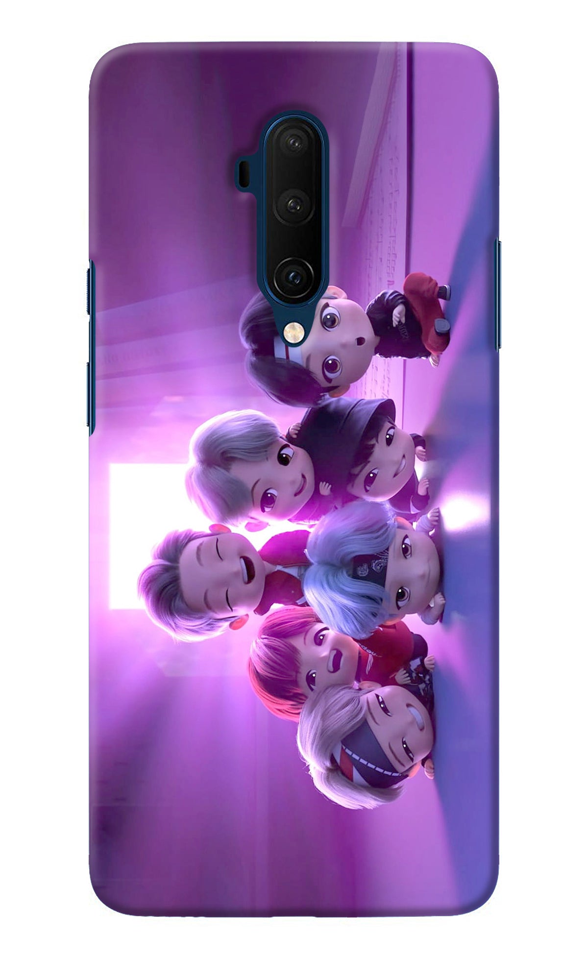 BTS Chibi Oneplus 7T Pro Back Cover