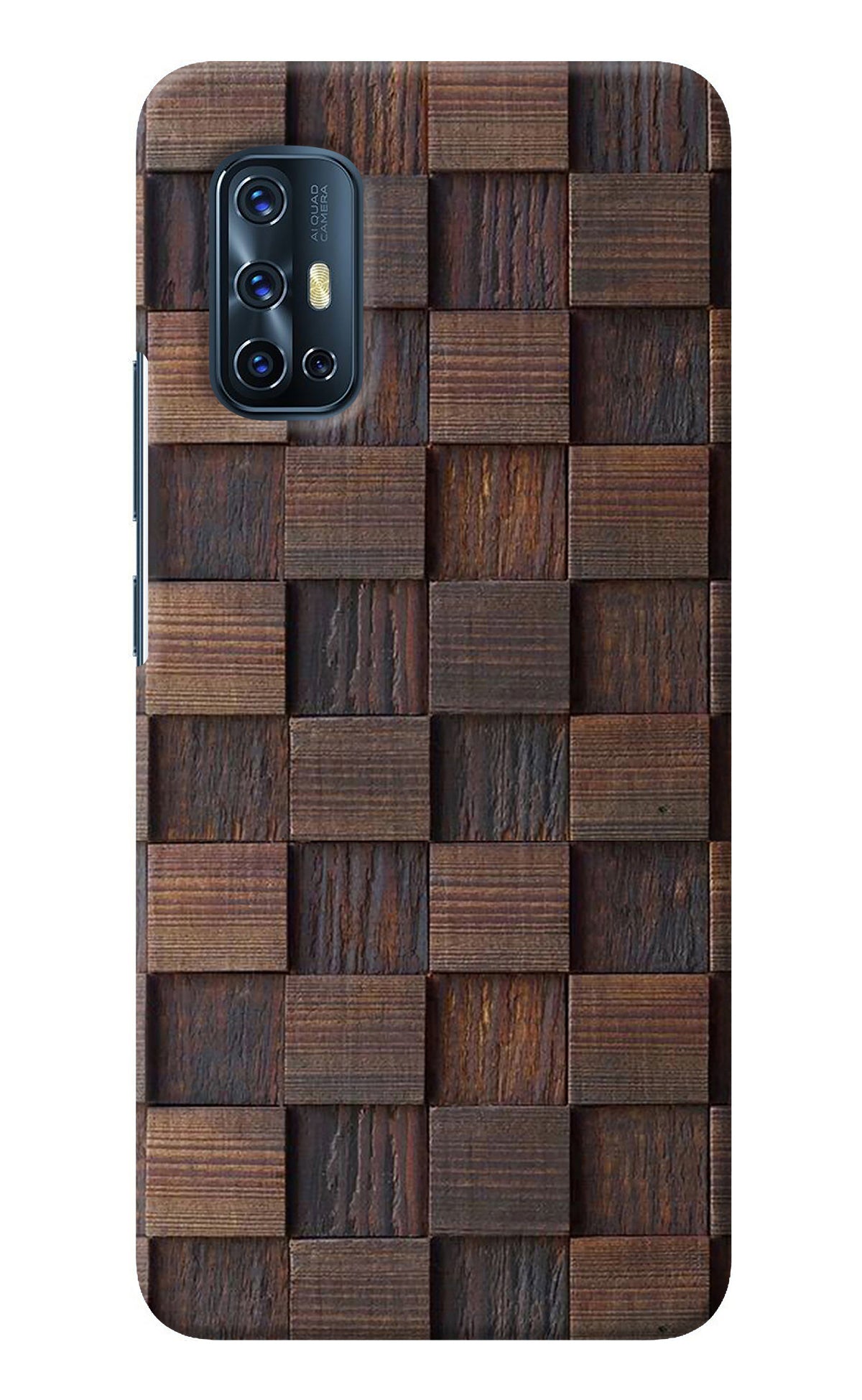 Wooden Cube Design Vivo V17 Back Cover