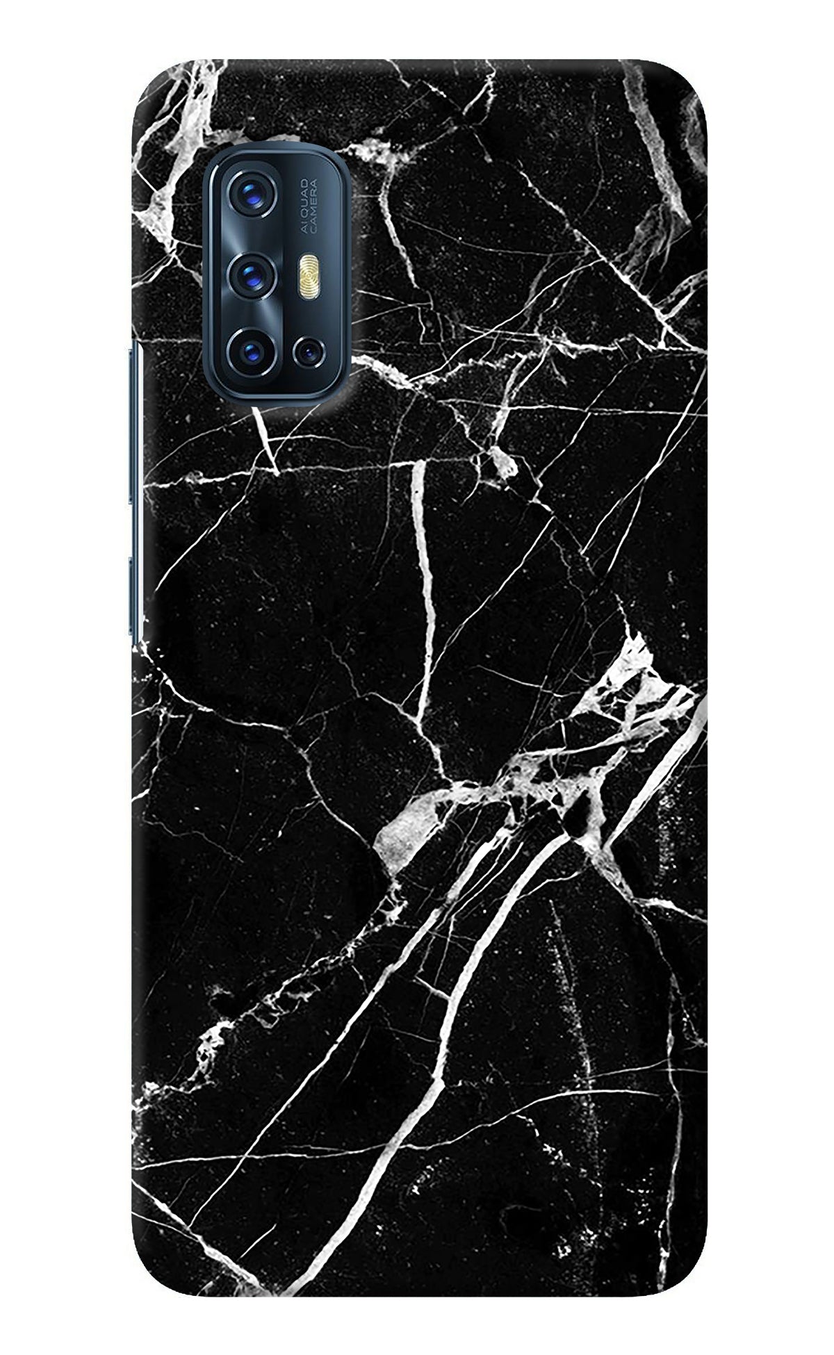 Black Marble Pattern Vivo V17 Back Cover