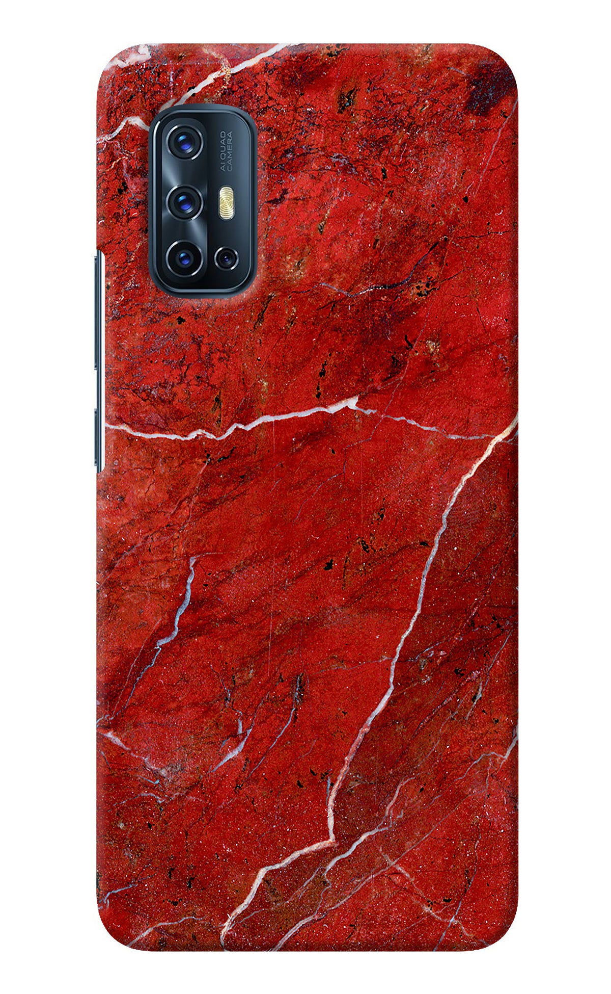 Red Marble Design Vivo V17 Back Cover