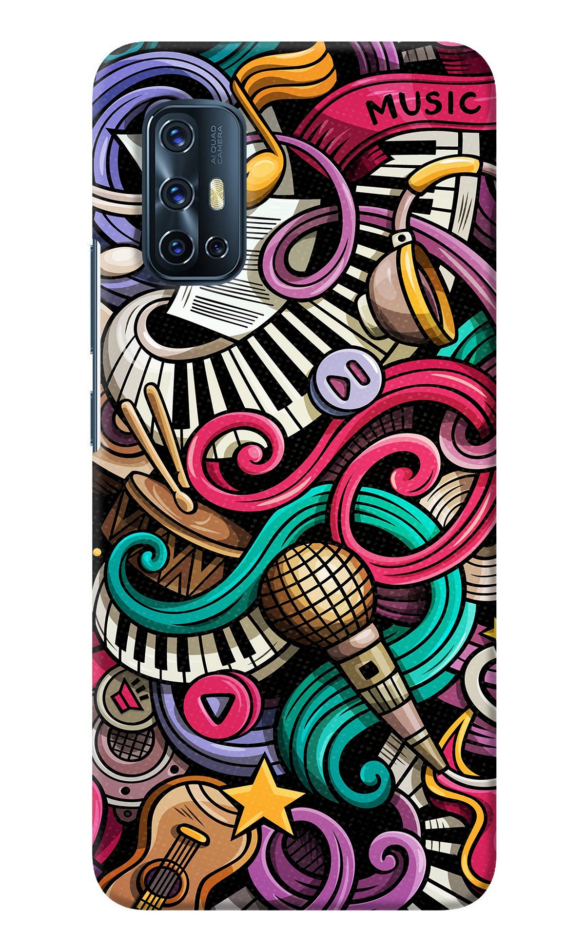 Music Abstract Vivo V17 Back Cover