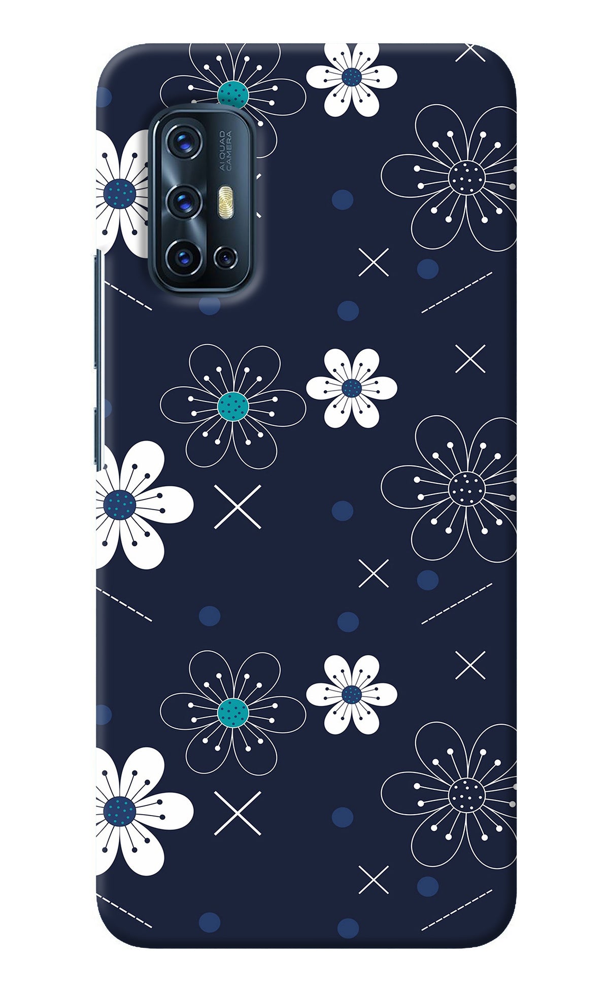 Flowers Vivo V17 Back Cover