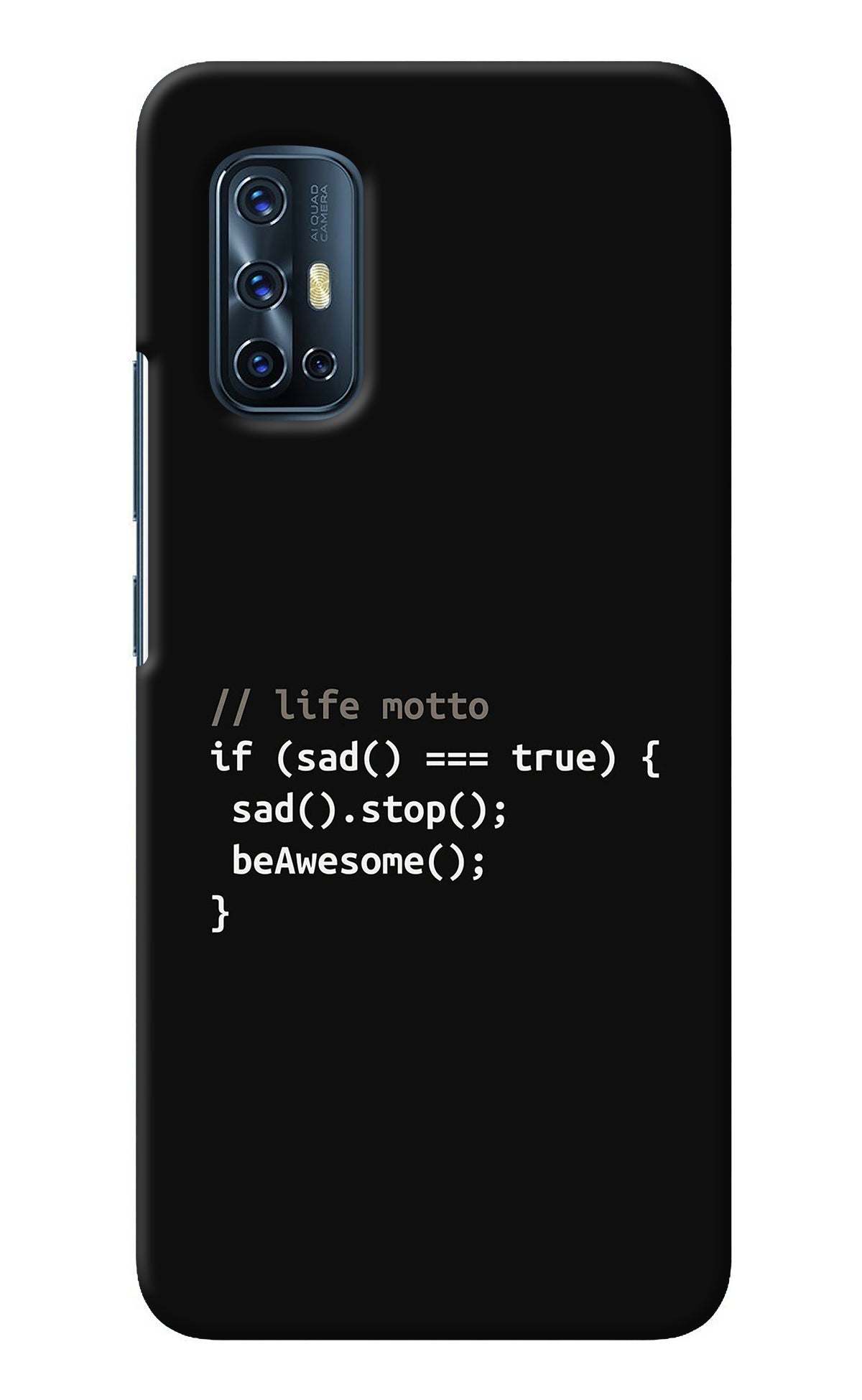 Life Motto Code Vivo V17 Back Cover