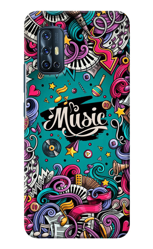 Music Graffiti Vivo V17 Back Cover