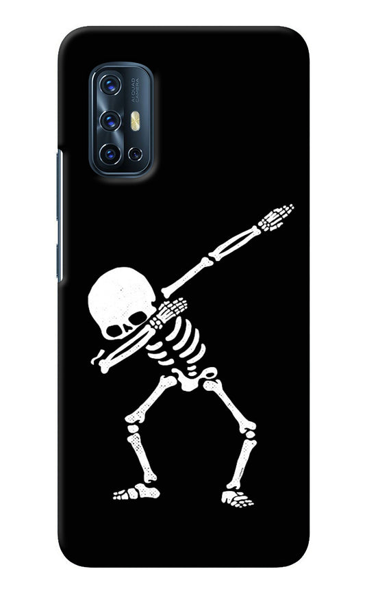 Dabbing Skeleton Art Vivo V17 Back Cover