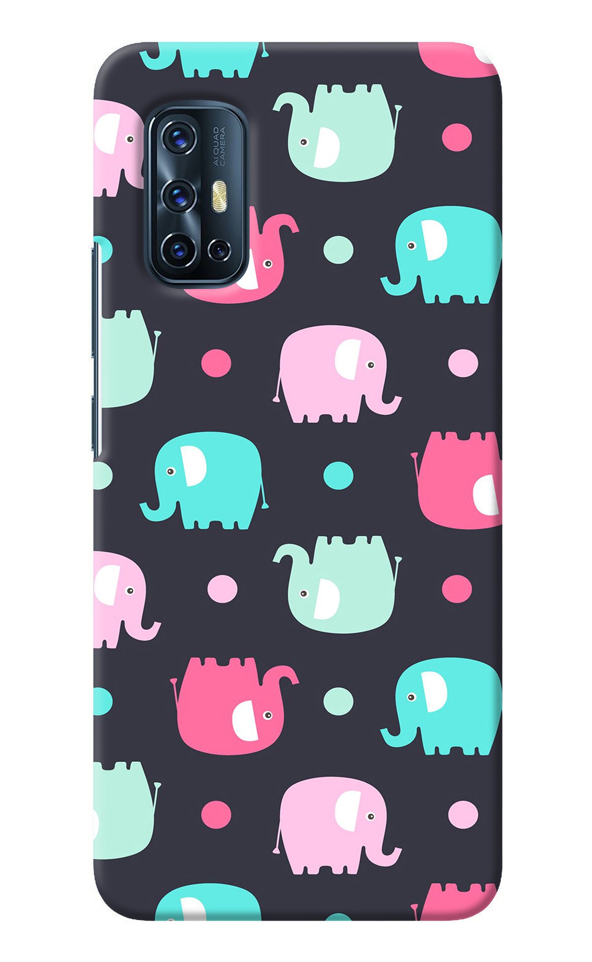 Elephants Vivo V17 Back Cover