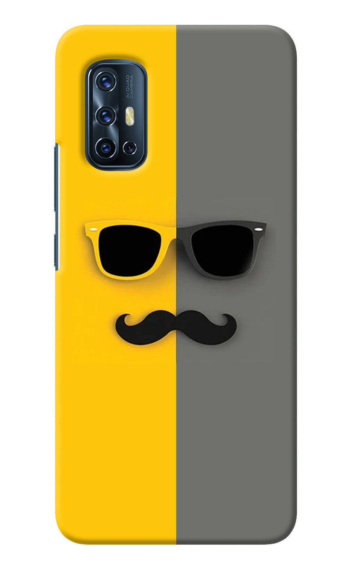 Sunglasses with Mustache Vivo V17 Back Cover