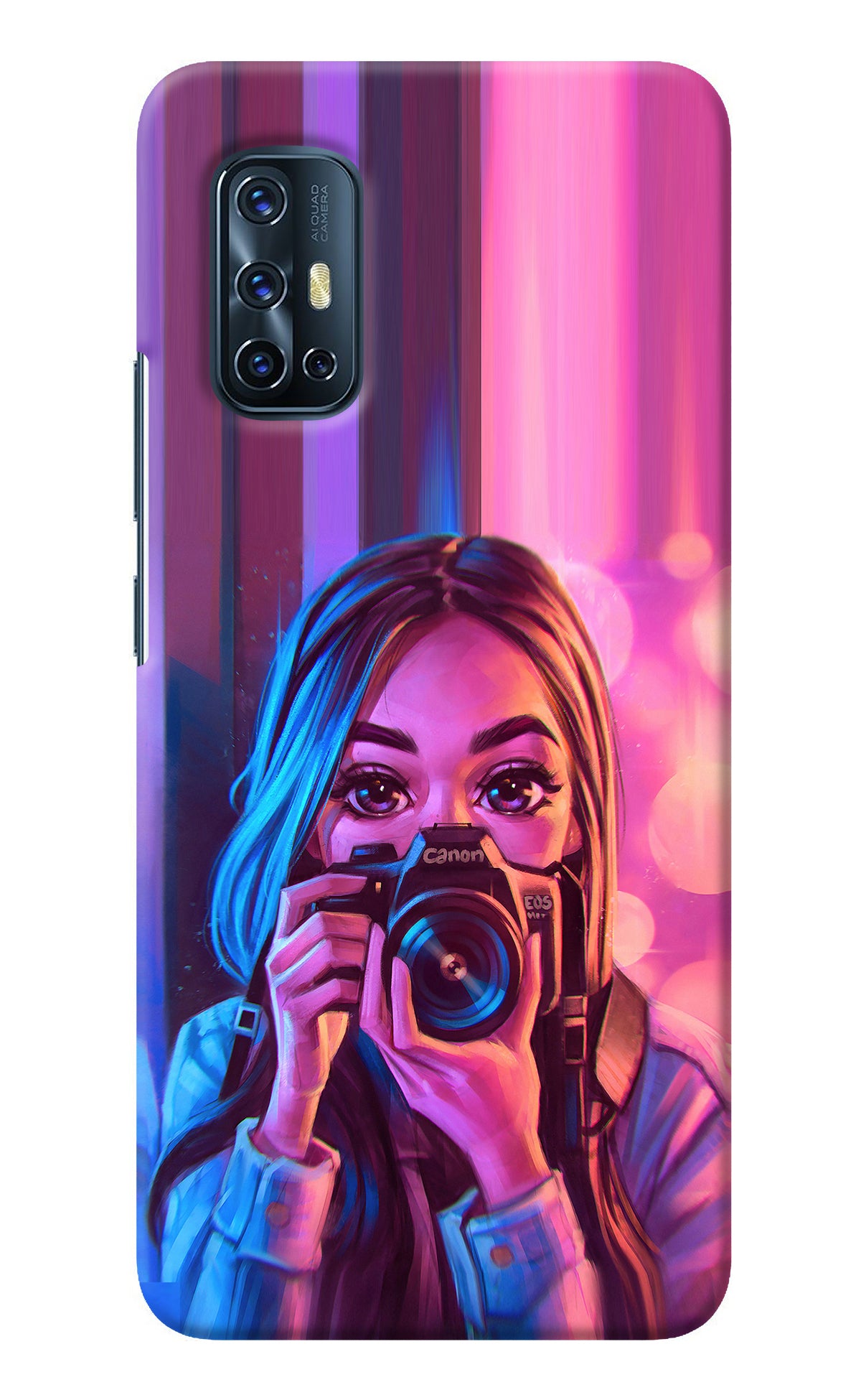 Girl Photographer Vivo V17 Back Cover