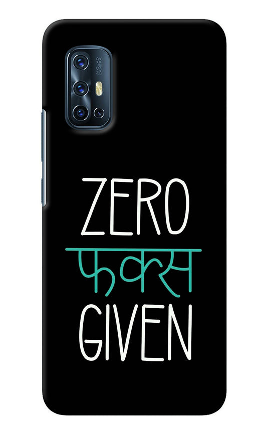 Zero Fucks Given Vivo V17 Back Cover