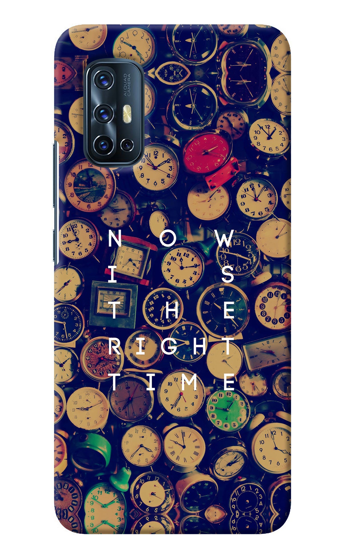 Now is the Right Time Quote Vivo V17 Back Cover