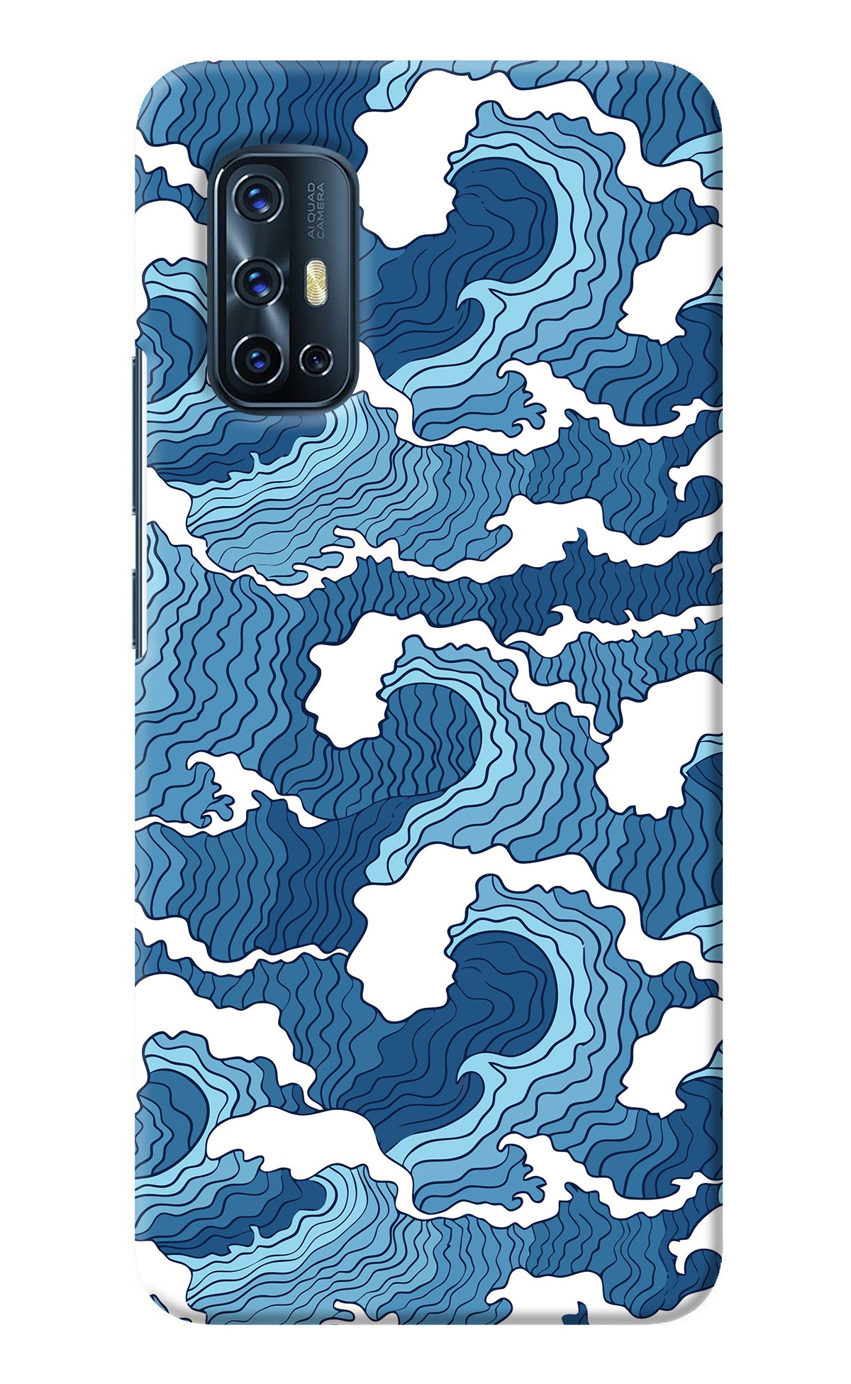 Blue Waves Vivo V17 Back Cover