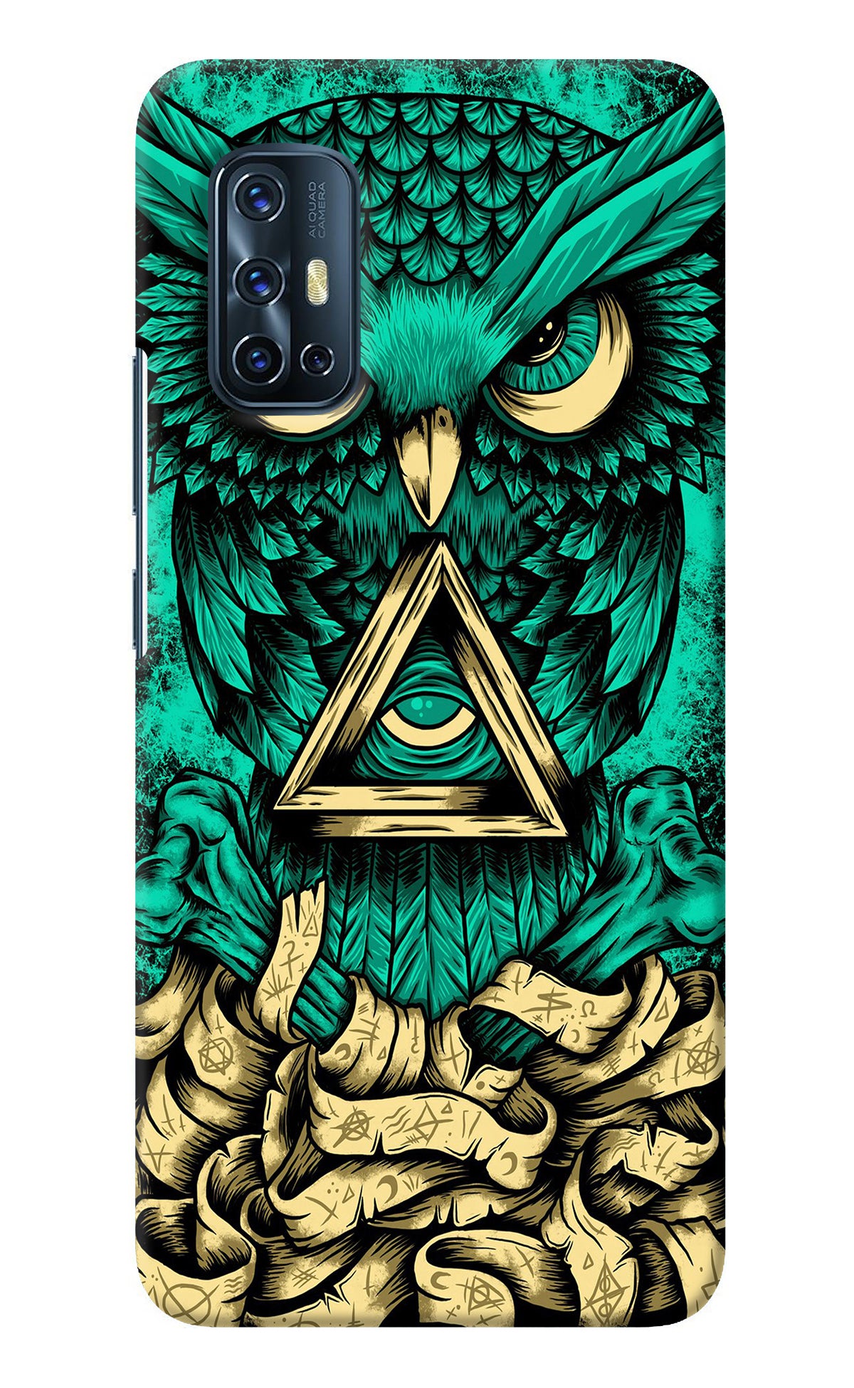 Green Owl Vivo V17 Back Cover