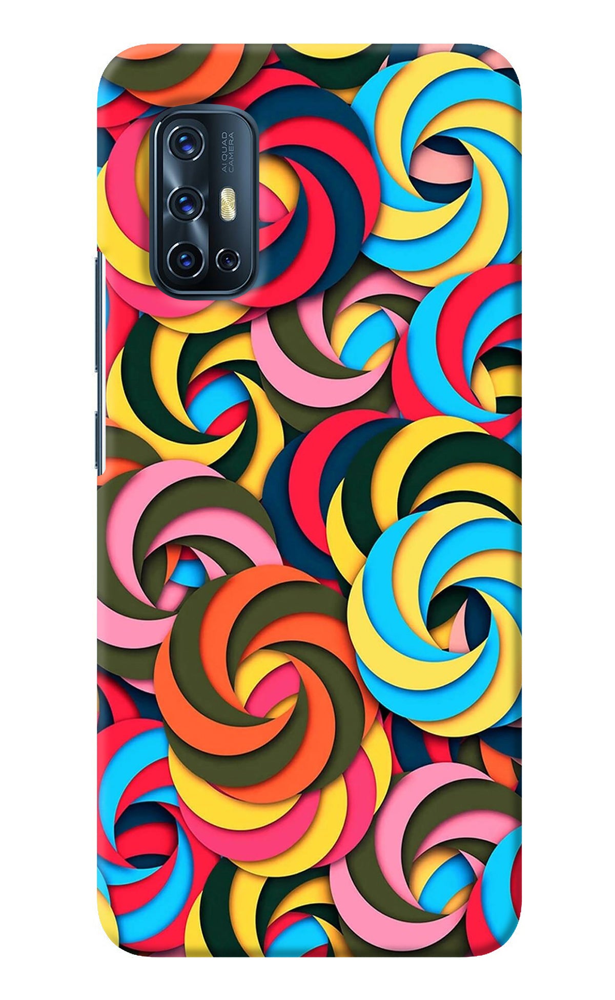 Spiral Pattern Vivo V17 Back Cover