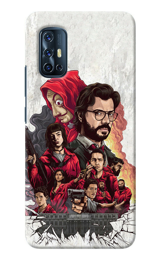 Money Heist Artwork Vivo V17 Back Cover