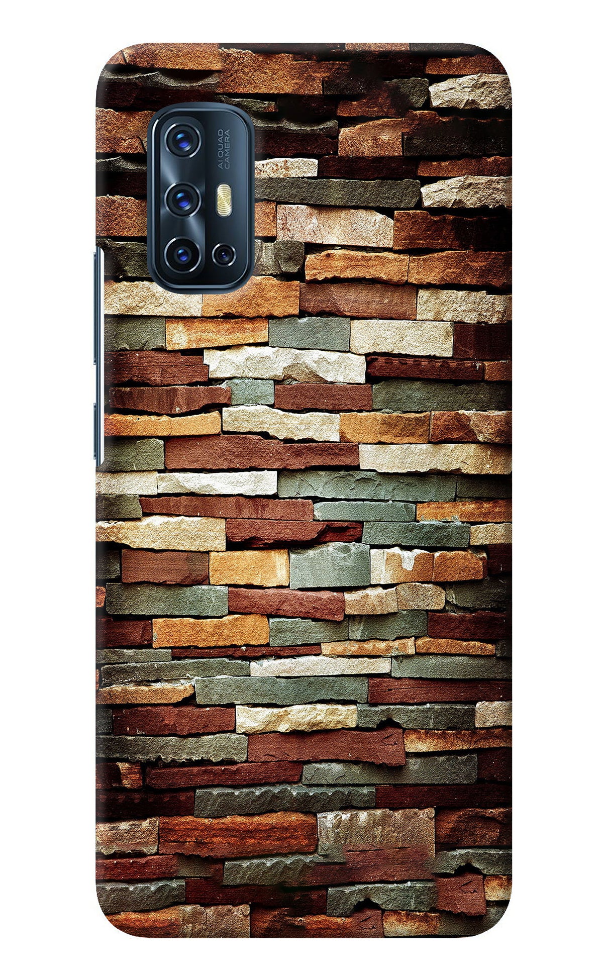 Bricks Pattern Vivo V17 Back Cover