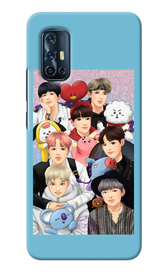 BTS with animals Vivo V17 Back Cover