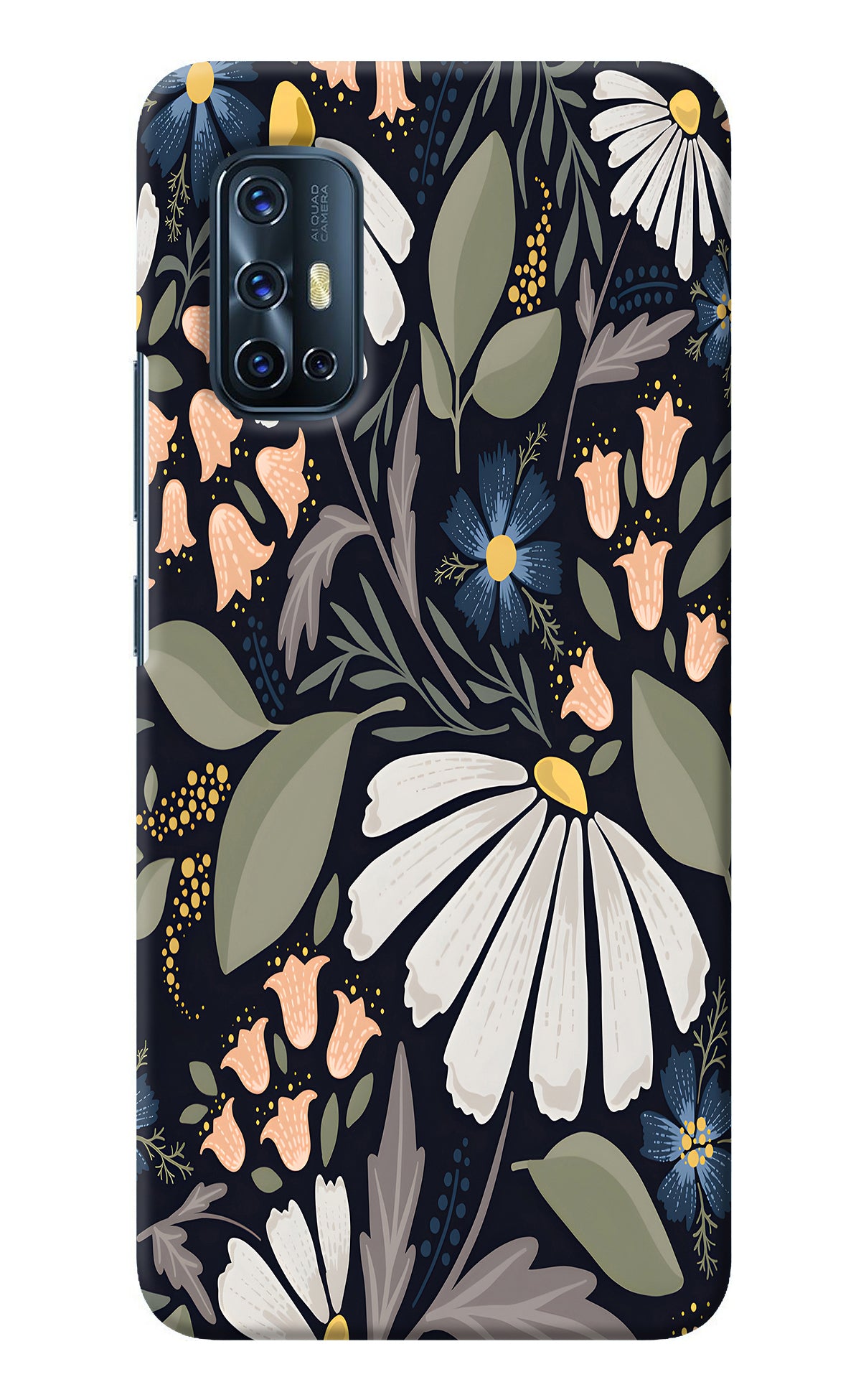 Flowers Art Vivo V17 Back Cover