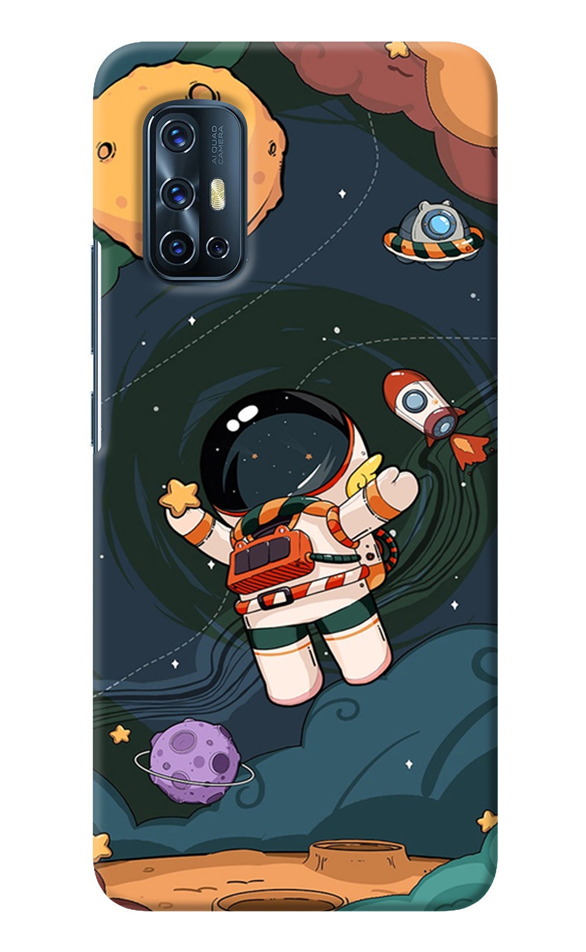 Cartoon Astronaut Vivo V17 Back Cover