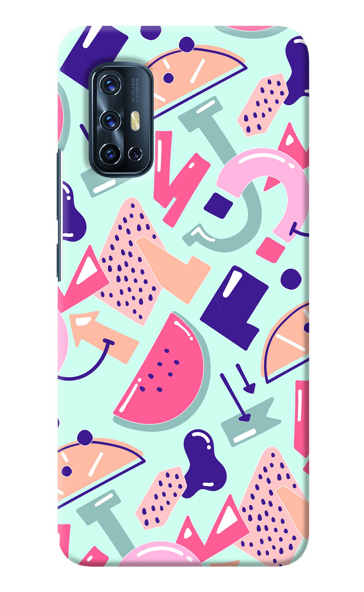 Doodle Pattern Vivo V17 Back Cover