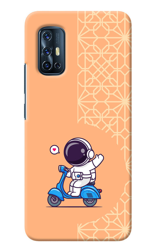 Cute Astronaut Riding Vivo V17 Back Cover