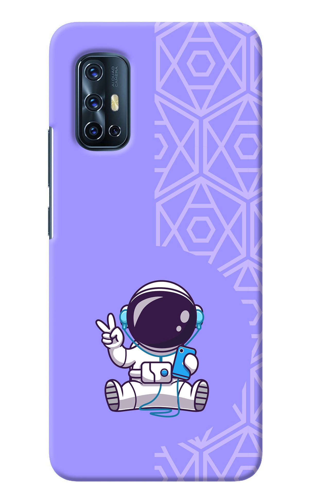 Cute Astronaut Chilling Vivo V17 Back Cover