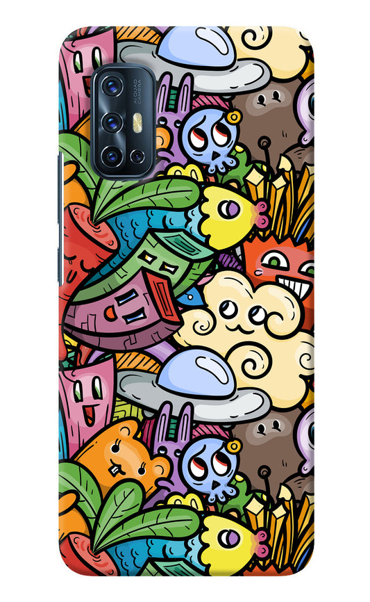 Veggie Doodle Vivo V17 Back Cover