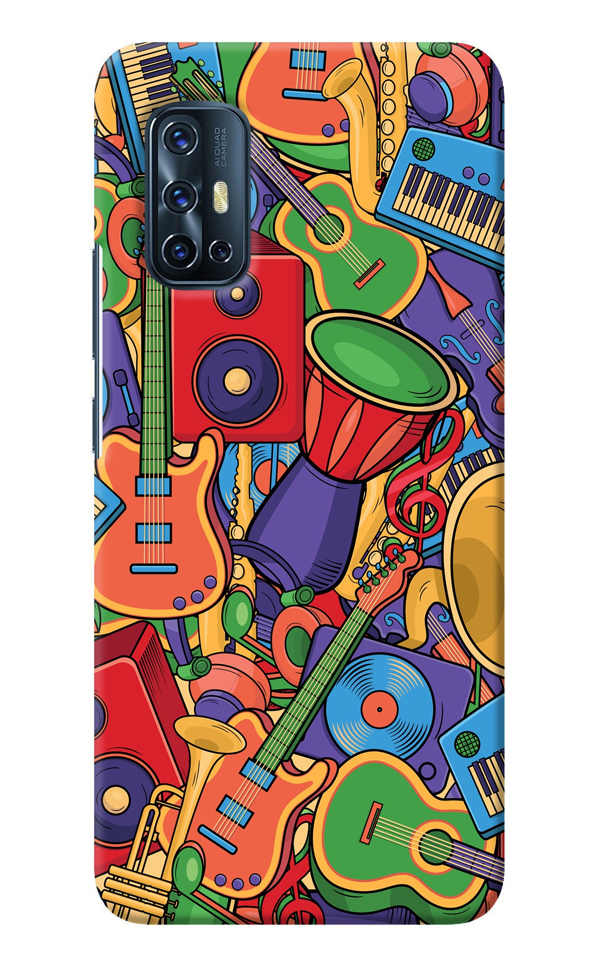 Music Instrument Doodle Vivo V17 Back Cover