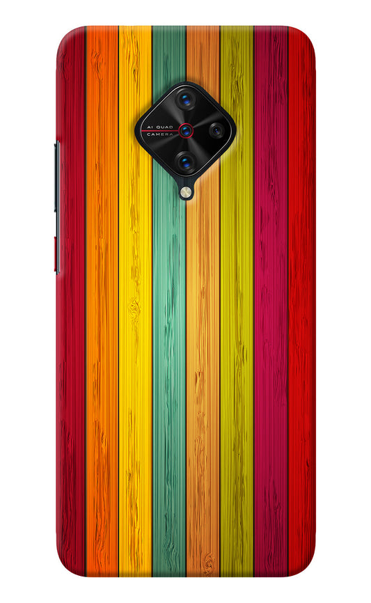 Multicolor Wooden Vivo S1 Pro Back Cover