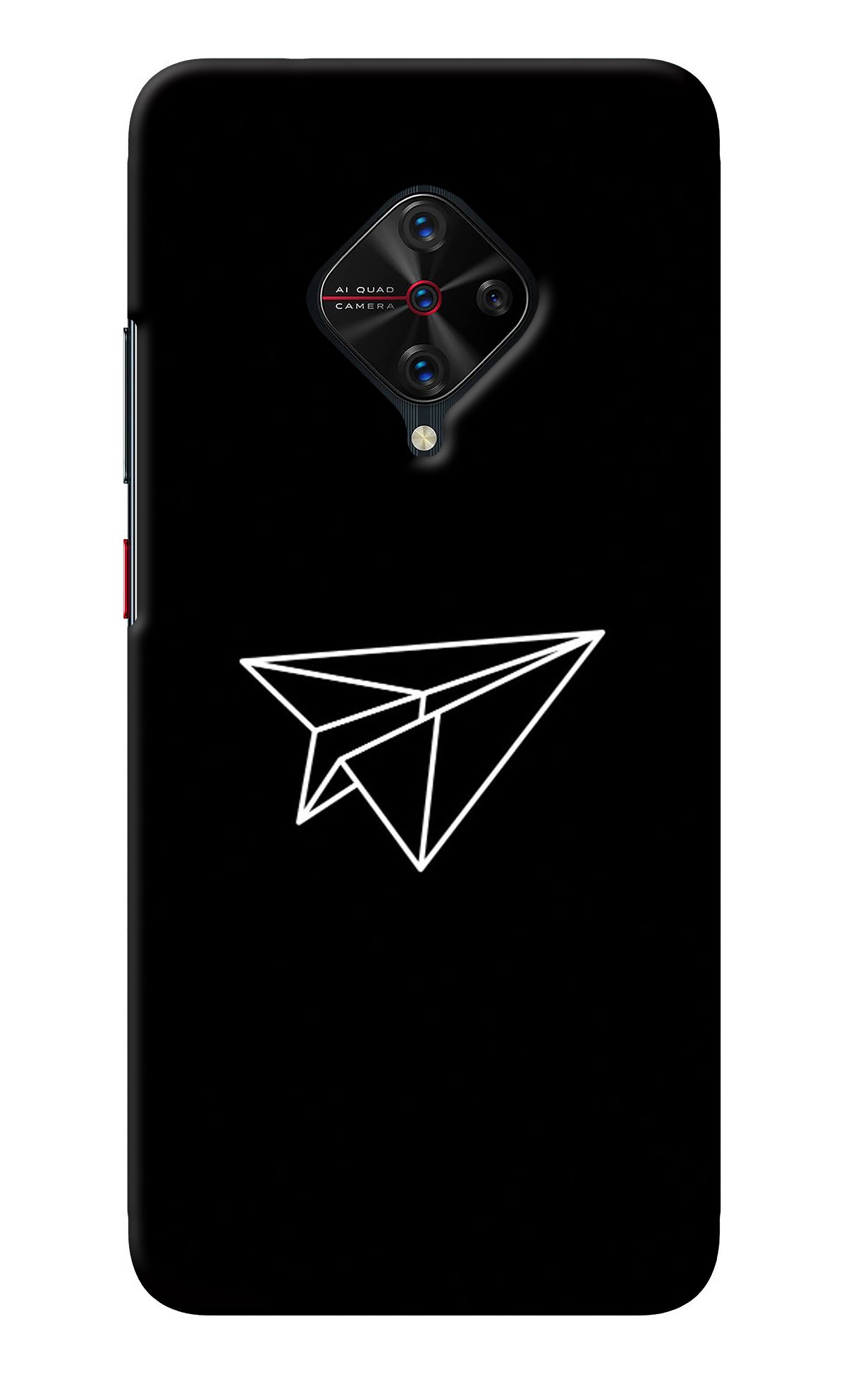 Paper Plane White Vivo S1 Pro Back Cover