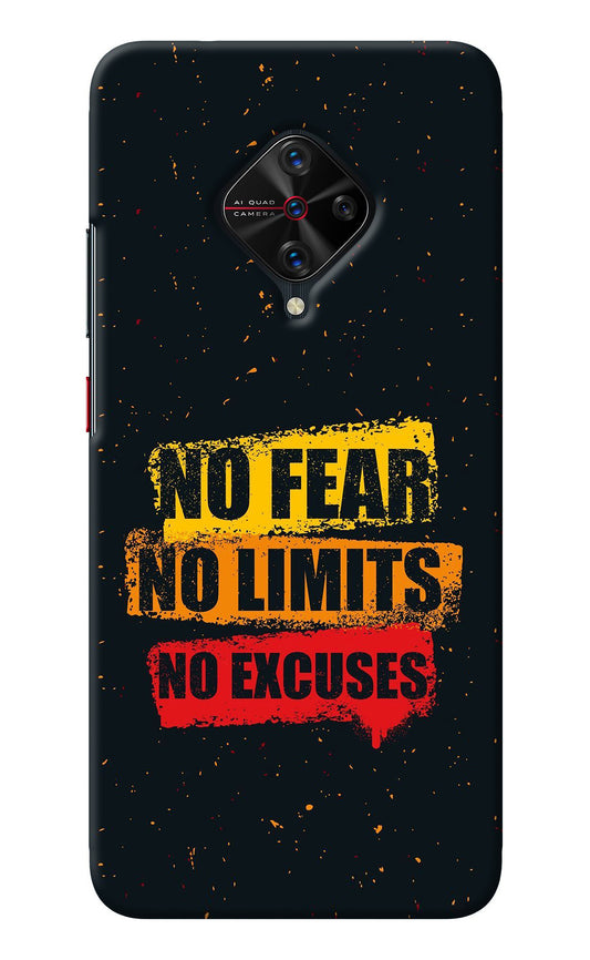 No Fear No Limits No Excuse Vivo S1 Pro Back Cover