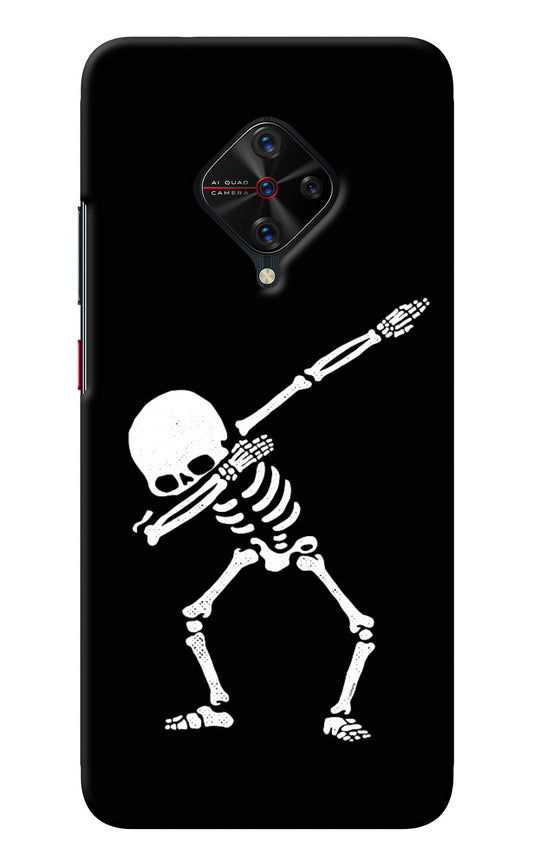 Dabbing Skeleton Art Vivo S1 Pro Back Cover